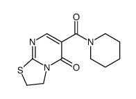 2,3-二氢-6-(1-哌啶基羰基)-5H-噻唑并[3,2-a]嘧啶-5-酮 结构式