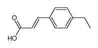 (E)-3-(4-乙基苯基)丙烯酸 结构式