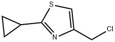 4-(氯甲基)-2-环丙基-1,3-噻唑 结构式