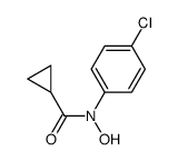 N-(4-氯苯基)-N-羟基环丙烷甲酰胺 结构式