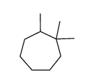 1,1,2-三甲基环庚烷 结构式