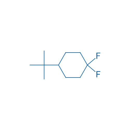 1-叔丁基-4,4-二氟环己烷 结构式