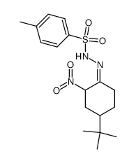 4-甲基苯磺酸-2-[4-(1,1-二甲基乙基)-2-硝基环己亚基]酰肼 结构式