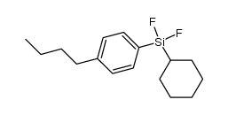 1-丁基-4-(环己基二氟硅基)苯 结构式