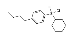 1-丁基-4-(二氯环己基硅基)苯 结构式