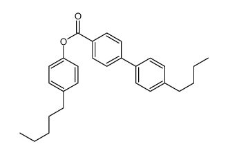 [1,1'-Biphenyl]-4-carboxylic acid, 4'-butyl-, 4-pentylphenyl ester 结构式