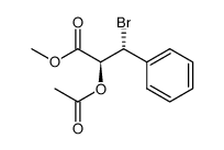 Benzenepropanoic acid, α-(acetyloxy)-β-bromo-, methyl ester, (αS,βR)- 结构式