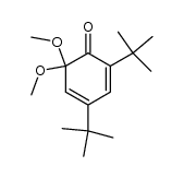 2,4-二叔丁基-6,6-二甲氧基-2,4-环己二烯-1-酮 结构式