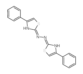 2(3H)-Thiazolone, 4-phenyl-, (4-phenyl-2-thiazolyl)hydrazone (9CI) 结构式
