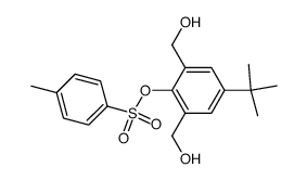 5-叔丁基-2-(对甲苯磺酰氧基)-1,3-苯二甲醇 结构式