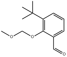 3-叔丁基-2-(甲氧基甲氧基)苯甲醛 结构式