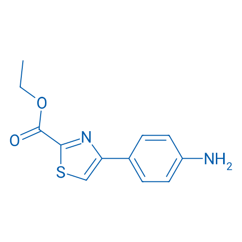 4-(4-氨基苯基)-2-噻唑羧酸乙酯 结构式