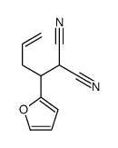 Propanedinitrile, 2-[1-(2-furanyl)-3-buten-1-yl]- 结构式