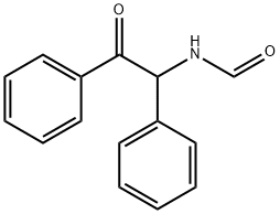 N-(2-氧代-1,2-二苯基乙基)甲酰胺 结构式