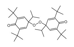 2,5-Cyclohexadien-1-one, 4,4'-dioxybis[2,6-bis(1,1-dimethylethyl)-4-(1-methylethyl)- (9CI) 结构式