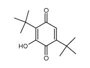 2,5-ditert-butyl-3-hydroxycyclohexa-2,5-diene-1,4-dione 结构式