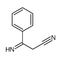 3-imino-3-phenylpropionitrile 结构式