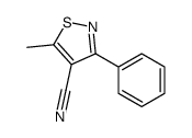 5-Methyl-3-phenylisothiazole-4-carbonitrile 结构式