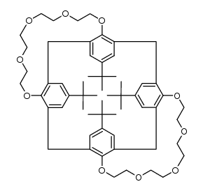 1,31:9,23-Dimethano-5H,27H-tetrabenzo[n,q,f1,i1][1,4,7,10,13,19,22,25,28,31]decaoxacyclohexatriacontin, 3,7,25,29-tetrakis(1,1-dimethylethyl)-11,12,14,15,17,18,20,21,33,34,36,37,39,40,42,43-hexadecahydro- 结构式