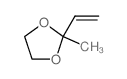 2-甲基-2-乙烯基-1,3-二氧戊烷 结构式