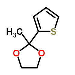 2-乙酰基噻吩乙二醇缩醛 结构式