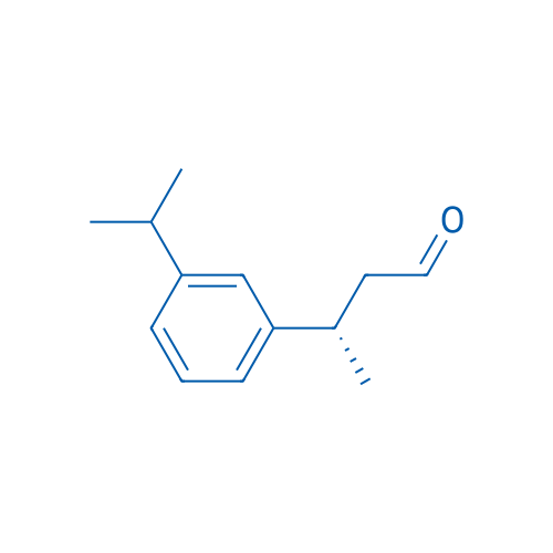 (S)-β-甲基-3-(1-甲基乙基)苯丙醛 结构式