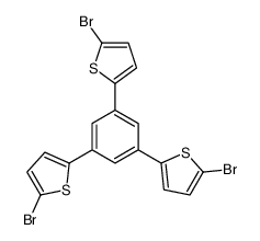 THIOPHENE, 2,2',2''-(1,3,5-BENZENETRIYL)TRIS[5-BROMO- 结构式