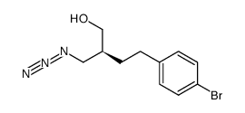 Benzenebutanol, β-(azidomethyl)-4-bromo-, (S)- 结构式