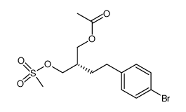 1,3-Propanediol, 2-[2-(4-bromophenyl)ethyl]-, acetate methanesulfonate, (S)- (9CI) 结构式