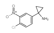 1-(4-氯-3-硝基苯基)-环丙胺 结构式