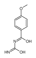 N-氨基甲酰基-4-甲氧基苯甲酰胺 结构式
