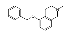 5-苄氧基-2-甲基-1,2,3,4-四氢异喹啉 结构式