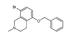 8-溴-1,2,3,4-四氢-2-甲基-5-(苄氧基)异喹啉 结构式