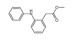 2-(苯氨基)苯乙酸甲酯 结构式