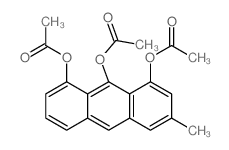 3-甲基-1,8,9-蒽三酚三乙酸酯 结构式