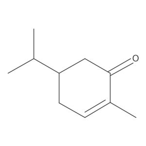 (5R)-5-异丙基-2-甲基-2-环己烯-1-酮 结构式