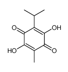 3,6-Dihydroxy-p-mentha-3,6(1)-diene-2,5-dione 结构式