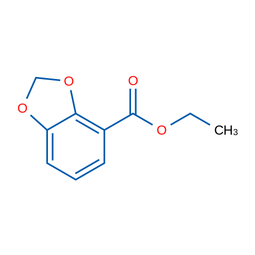 Ethyl benzo[d][1,3]dioxole-4-carboxylate 结构式