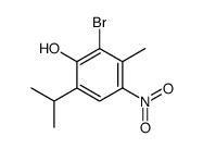 2-溴-3-甲基-6-异丙基-4-硝基苯酚 结构式