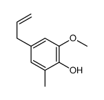 2-甲氧基-3-甲基-4-(2-丙烯-1-基)苯酚 结构式