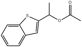 α-甲基苯并[b]噻吩-2-甲醇-2-乙酸酯 结构式