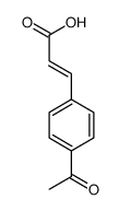 3-(4-乙酰基苯基)丙烯酸 结构式