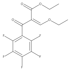 2-乙氧亚甲基-3-氧代-3-(五氟苯基)丙酸乙酯 结构式