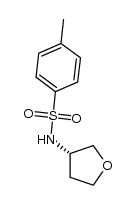 4-甲基-N-[(3S)-四氢-3-呋喃基]苯磺酰胺 结构式