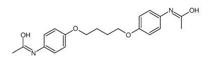 N-{4-[4-(4-乙酰氨基苯氧基)丁氧基]苯基}乙酰胺 结构式