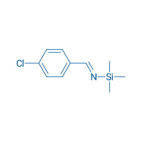 N-(三甲基硅基)-4-氯苯甲醛亚胺 结构式