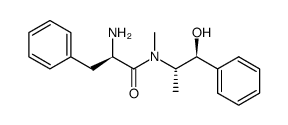Benzenepropanamide, α-amino-N-[(1S,2S)-2-hydroxy-1-methyl-2-phenylethyl]-N-methyl-, (αR)- 结构式