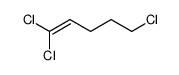 1,1,5-三氯-1-戊烯 结构式