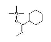 Cyclohexane, [(1Z)-1-[(trimethylsilyl)oxy]-1-propen-1-yl]- 结构式