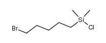Silane, (5-bromopentyl)chlorodimethyl- 结构式